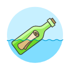 bottled message